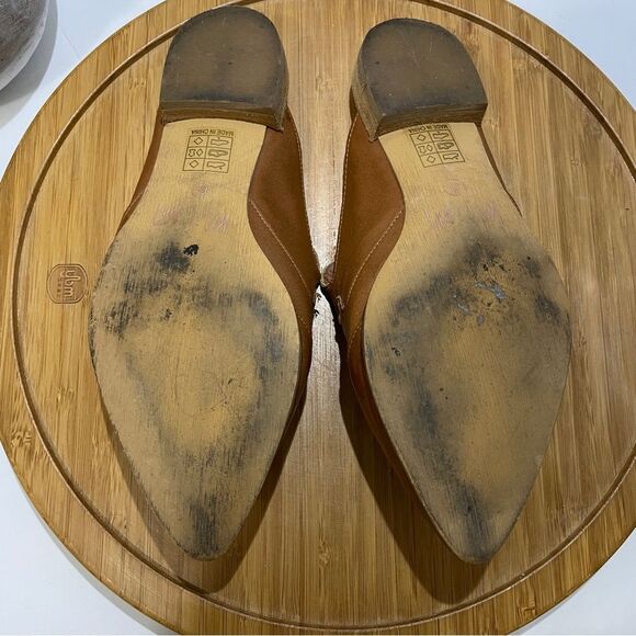 Mi.iM Kendrick Faux Leather Western Mule Brown Pointed Toe Cowgirl Flat Size 6 - Picture 10 of 10